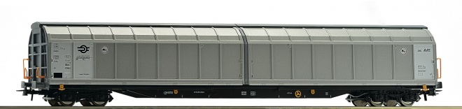 Slide wall Box car<br /><a href='images/pictures/Roco/227422.jpg' target='_blank'>Full size image</a>